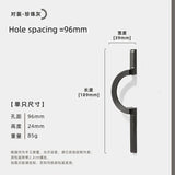 Cirkelvormig Meubelhandvat – Zinklegering | 64–256 mm Boorafstand | Nieuwe Chinese Stijl