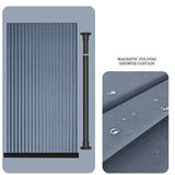 Magneto Vouwbare Douchegordijn