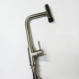 SteelFlex Gun Gray Uittrekbare Keukenkraan