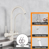 Zwarte Uittrekbare Keukenkraan | RVS | Warm & Koud