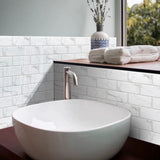 RetroBrick – 6-delige Zelfklevende Retro Baksteen Wandstickers (30x15cm)