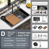 Keukenaccessoires Wastafel Grote Versterkte Roestvrijstalen Wastafel Enkele Groente Wastafel