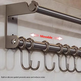 RVS Wandgemonteerde Lepelhouder – Keukenplank | Inclusief Schroeven | Wit of Grijs