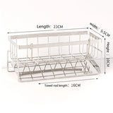 RVS Sponshouder – Vrijstaand Opbergrek voor Keuken | Enkel Niveau | Duurzaam & Roestbestendig