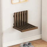 Ultra-Slanke Inklapbare Wandkruk – Ruimtebesparende Massief Bamboe Ingangsbank