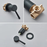 LuxaWall Elite – Inbouw Wastafelkraan in Geborsteld Goud