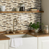 LuxeMarmer Zwart-Wit Marmerlook Wandstickers