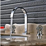 Suguword Wastafelkraan | 3-Gats | Dubbel Handvat