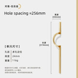 Cirkelvormig Meubelhandvat – Zinklegering | 64–256 mm Boorafstand | Nieuwe Chinese Stijl