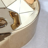 Luxe Handgeschilderde Keramische Wastafel met Gouden Kraan – Rond | Tafelmodel | Inclusief Pop-up Afvoer