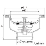 Aurelio Goudkleurige RVS Gootsteenstop – 114mm Luxe Afvoerzeef