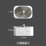 Vierdelige Badkamer accessoire set – Marmerlook