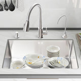 RVS Keukenwastafel – Onderbouw | Rechthoekig | 750×430×220 mm | Enkele Kom | Geborstelde Afwerking