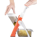 SliceMaster Instelbare Groentesnijder – Handmatige Dicer met Roestvrijstalen Mes – Efficiënt & Energiezuinig Keukenhulpmiddel