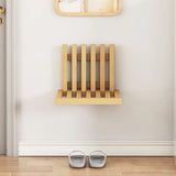 Ultra-Slanke Inklapbare Wandkruk – Ruimtebesparende Massief Bamboe Ingangsbank