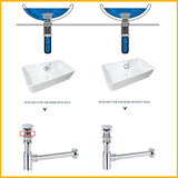 AquaStop Luxe Koperkleurige Geurvrije Sifon & Pop-Up Afvoer