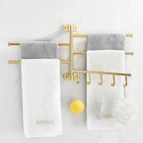 Dubbele Handdoekstang | Aluminium | <50 cm | Met Haak