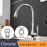 AquaFlex – Zilveren Uitschuifbare Keukenkraan met 360° Draaibare Uitloop