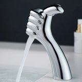 AquaFalls Solo – Waterval Wastafelkraan in Massief Messing