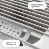 FoldRack Opvouwbaar Afdruiprek van Roestvrij Staal