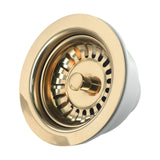 Aurelio Goudkleurige RVS Gootsteenstop – 114mm Luxe Afvoerzeef