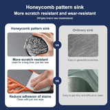 Keukenwastafel Roestvrijstaal Grote Enkele Nano Gegraveerde Honingraat Onderbouw Wastafel