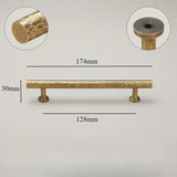 Vintage Handgehamerde Messing Kast- en Ladegrepen – Bronzen Meubelgrepen