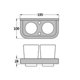 ImperialBronze Antiek Messing Badkamer Accessoireset