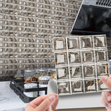 DecoMosaic 10-delige Set 3D Mozaïek Tegelstickers