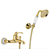 Luxe Gouden Badkraan met Kristalaccenten