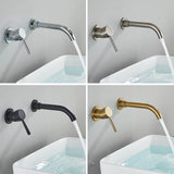 LuxaWall Elite – Inbouw Wastafelkraan in Geborsteld Goud