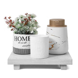 RustiTray – Houten Verhoogde Decoratieve Opbergstandaard