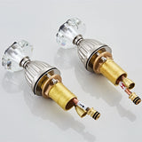 Gouden Wastafelkraan – 8 Inch Spreiding | Dubbele Handgreep | Klassiek Design | Deckmontage