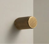 Nurlin Massief Messing Geribbelde T-Bar Handgreep