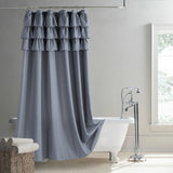 BohoChic Douchegordijn – Beige/Oud Ivoor