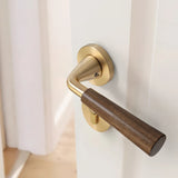 Walnoir Retro Houten Deurslot