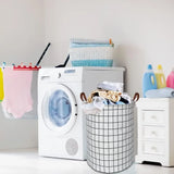 EcoStore Wasmand – Opvouwbare Canvas & Linnen Wasmand met Handvat en Trekkoord Sluiting