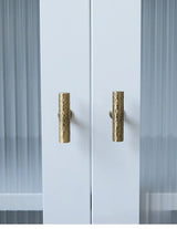 Vintage Handgehamerde Messing Kast- en Ladegrepen – Bronzen Meubelgrepen