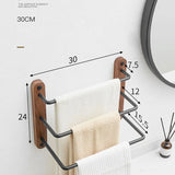 Wandgemonteerde Handdoekstang | 1 Staaf | Minimalistisch & Functioneel Design