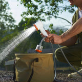 GlowShower 2025 – Draagbare Campingdouche met LED & Oplaadbare Batterij | Voor Outdoor, Auto, Tuin & Meer