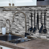 LuxeMarmer Zwart-Wit Marmerlook Wandstickers