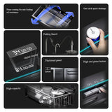 Luxe RVS Keukenspoelbak met Digitale Kraan – 75x45 cm | Gun Grey | Bovenbouw | Waterval Afvoer & Zeepdispenser