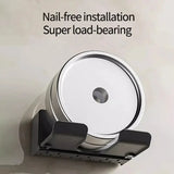 Multifunctionele Haardrogerhouder – Wandmontage | Zonder Boren | ABS Kunststof