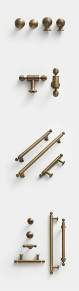 BrassElegance Massief Messing Retro T-Greep