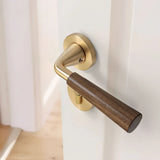 Walnoir Retro Houten Deurslot