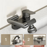 AquaTwist Duo-Flex Wastafelmengkraan – 360° Draaiende Tweegatskraan voor Warm & Koud Water