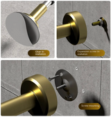 Nurlin Brass Knurled Deurstopper