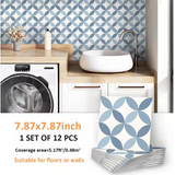 NordicTyle – 12-delige Scandinavische Vloersticker Set