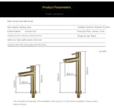 Klassieke Wastafelkraan | RVS | Enkel Handvat | Keramisch Ventiel