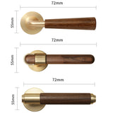 Walnoir Retro Houten Deurslot